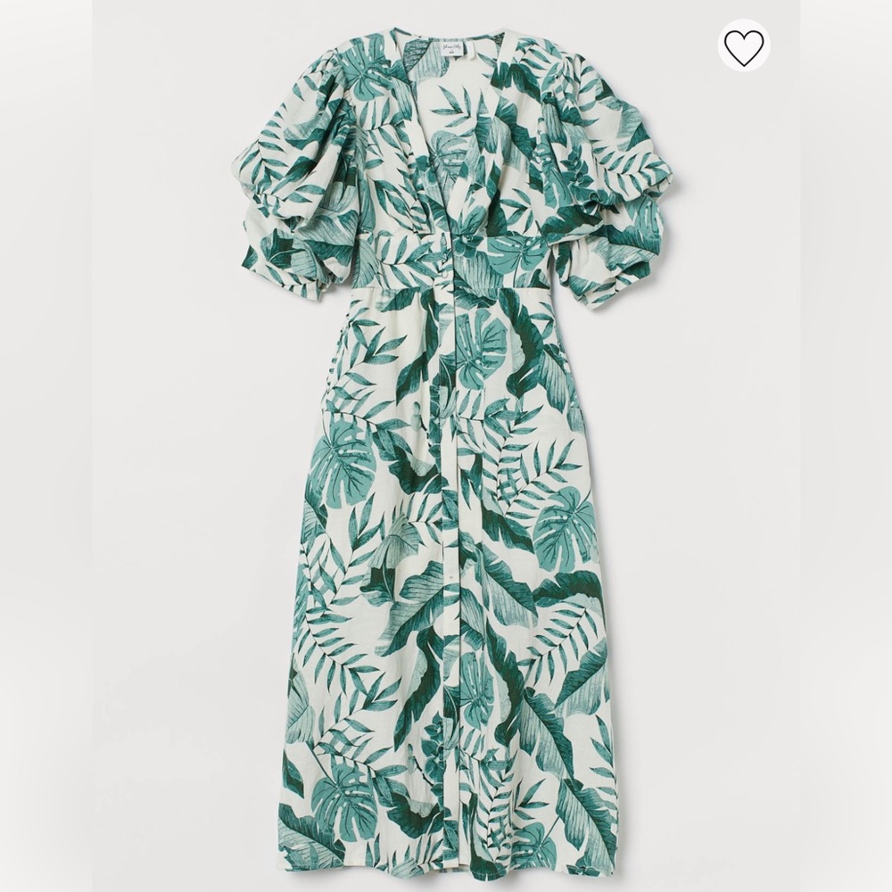 H&M x Johanna Ortiz NWT Linen-Blend Dress